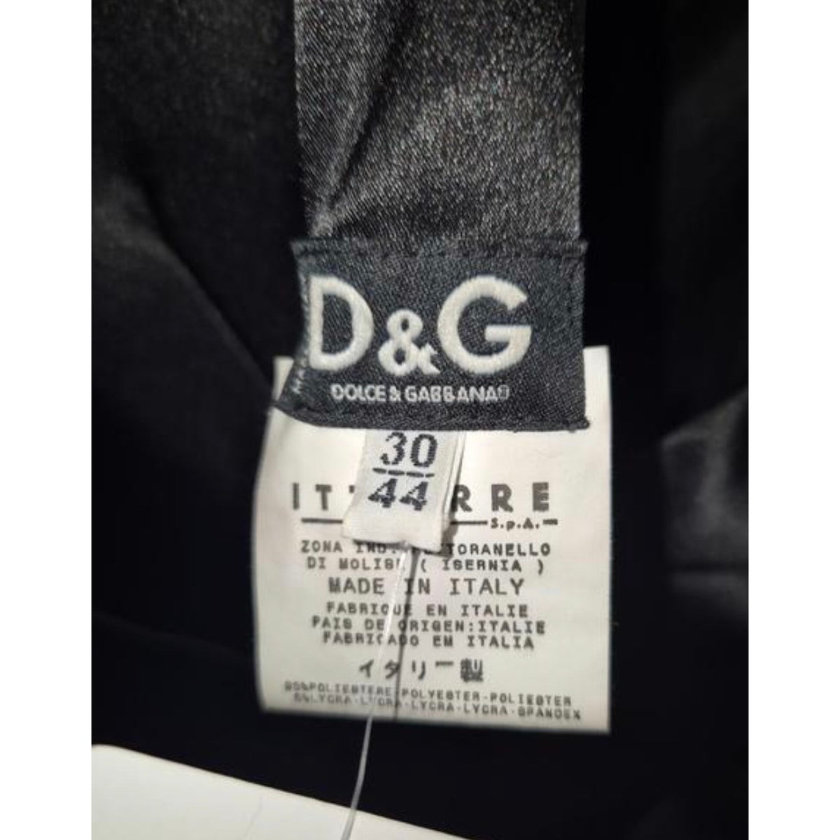 D&G Black Bodycon Dress Sz.44 Pre-owned