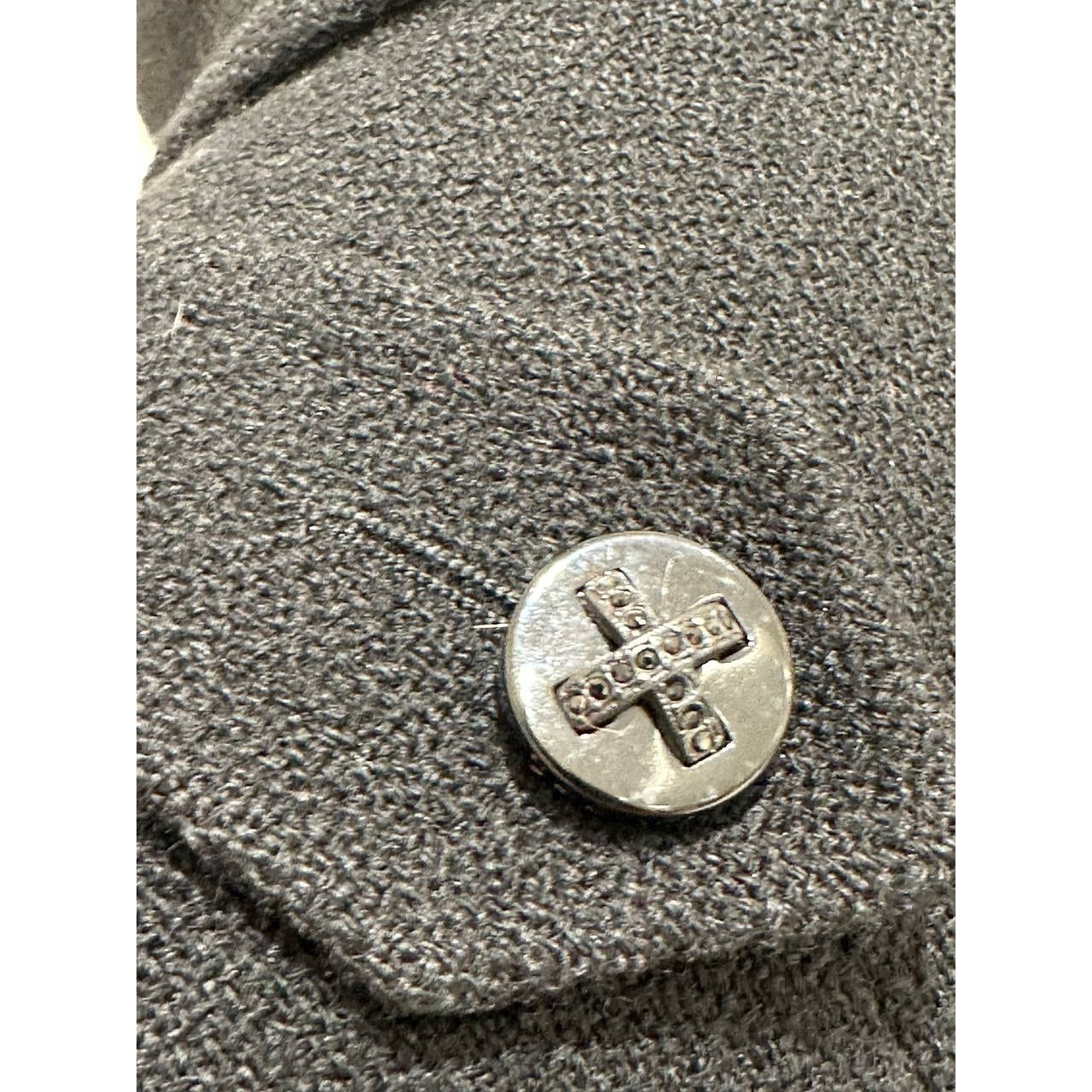 Chanel Black Wool Coat - Silk Lined & Tailored Sz.36 Pre-owned