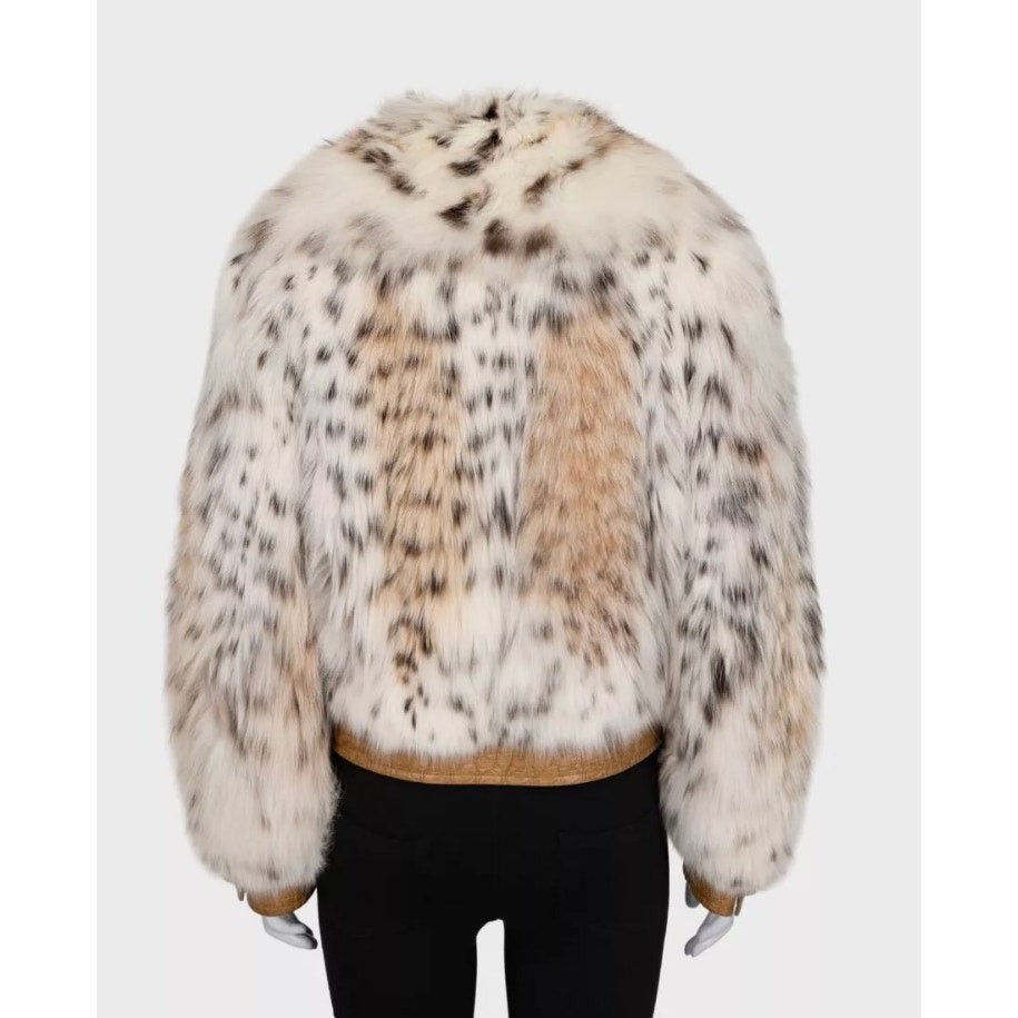 Valentino Cropped Coat with eather Sz.42 Pre-owned