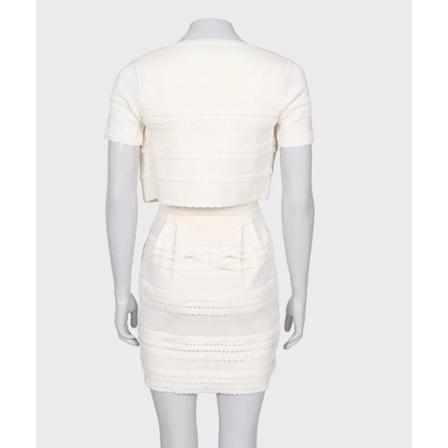 Christian Dior White Dress & Jacket Set - Size S Pre-owned