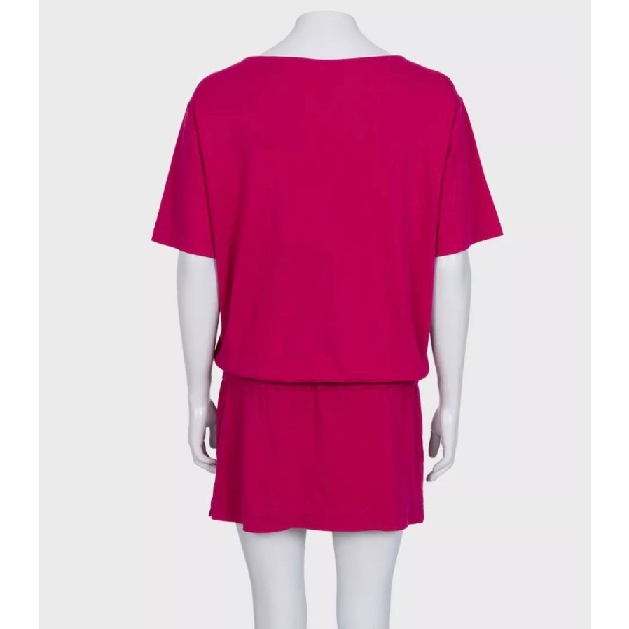 Hermès Pink Cotton Drawstring Dress  Sz.40 Pre-owned