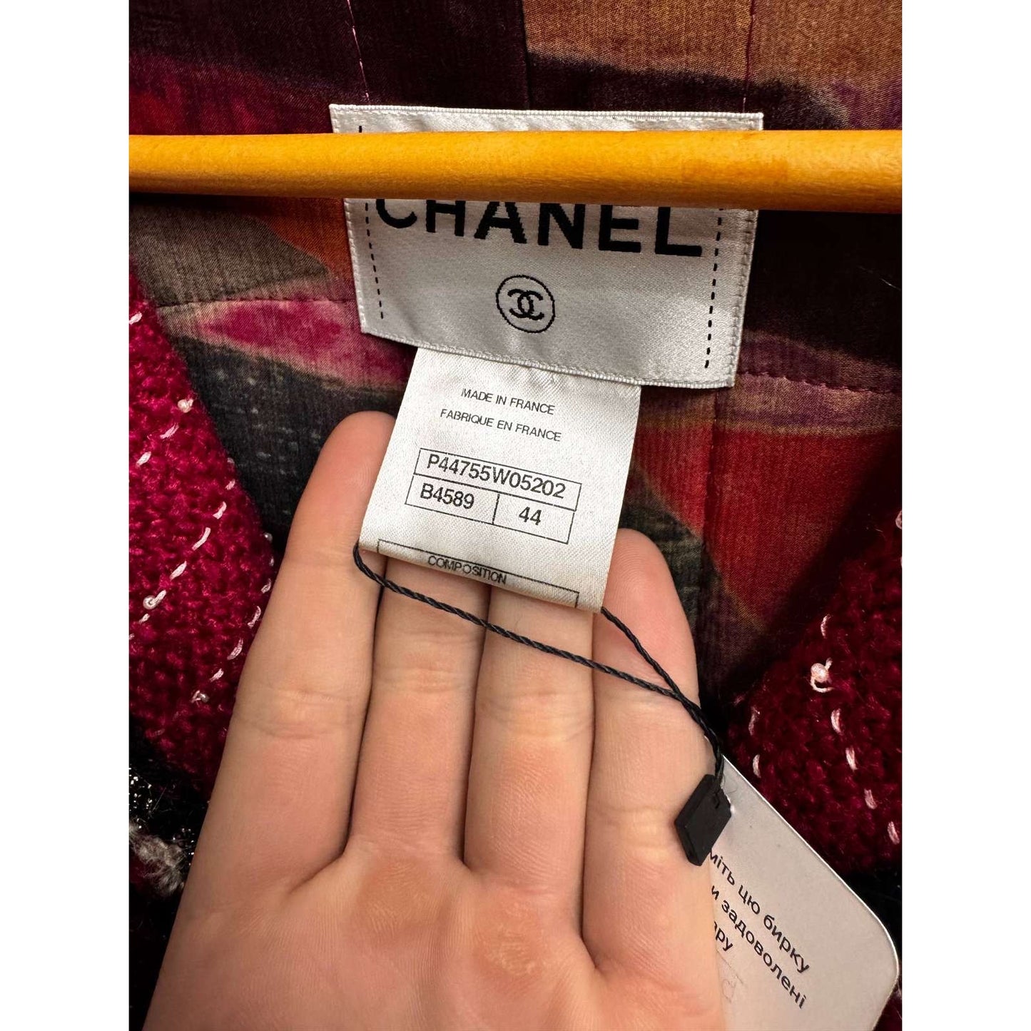 Chanel 2012 Tweed Coat Size FR44 Pre-owned