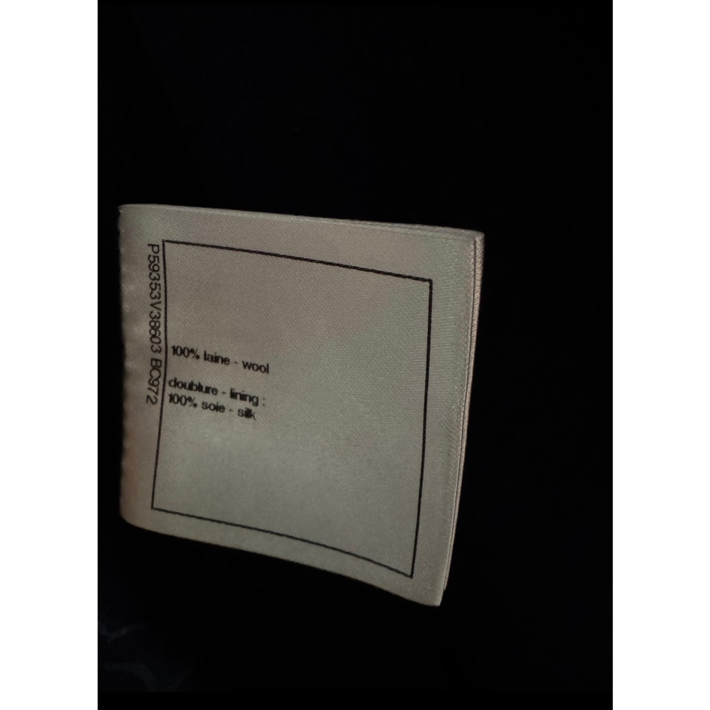 Chanel Black Wool Double-Breasted Coat Size FR34 / XS Pre-owned