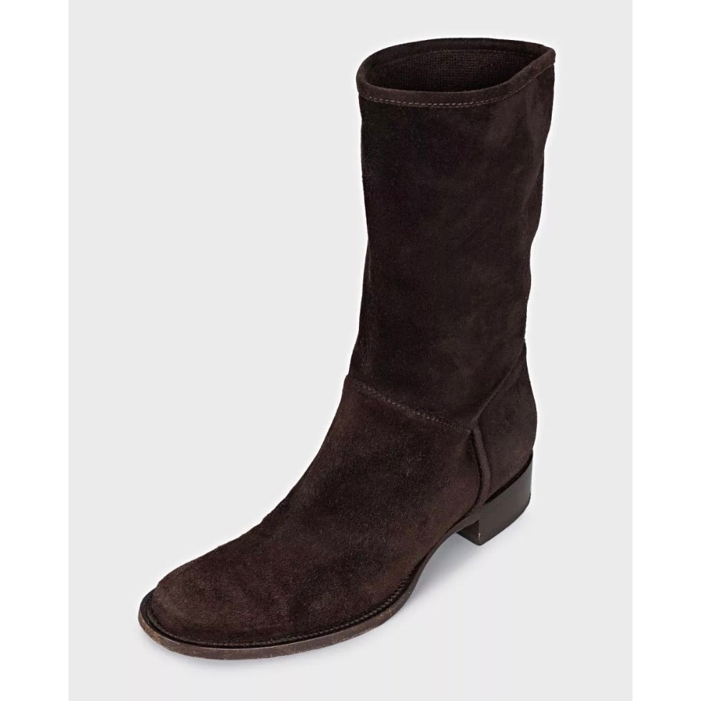 Loro Piana Brown Suede Knee-High Boots - EU 38 Pre-owned