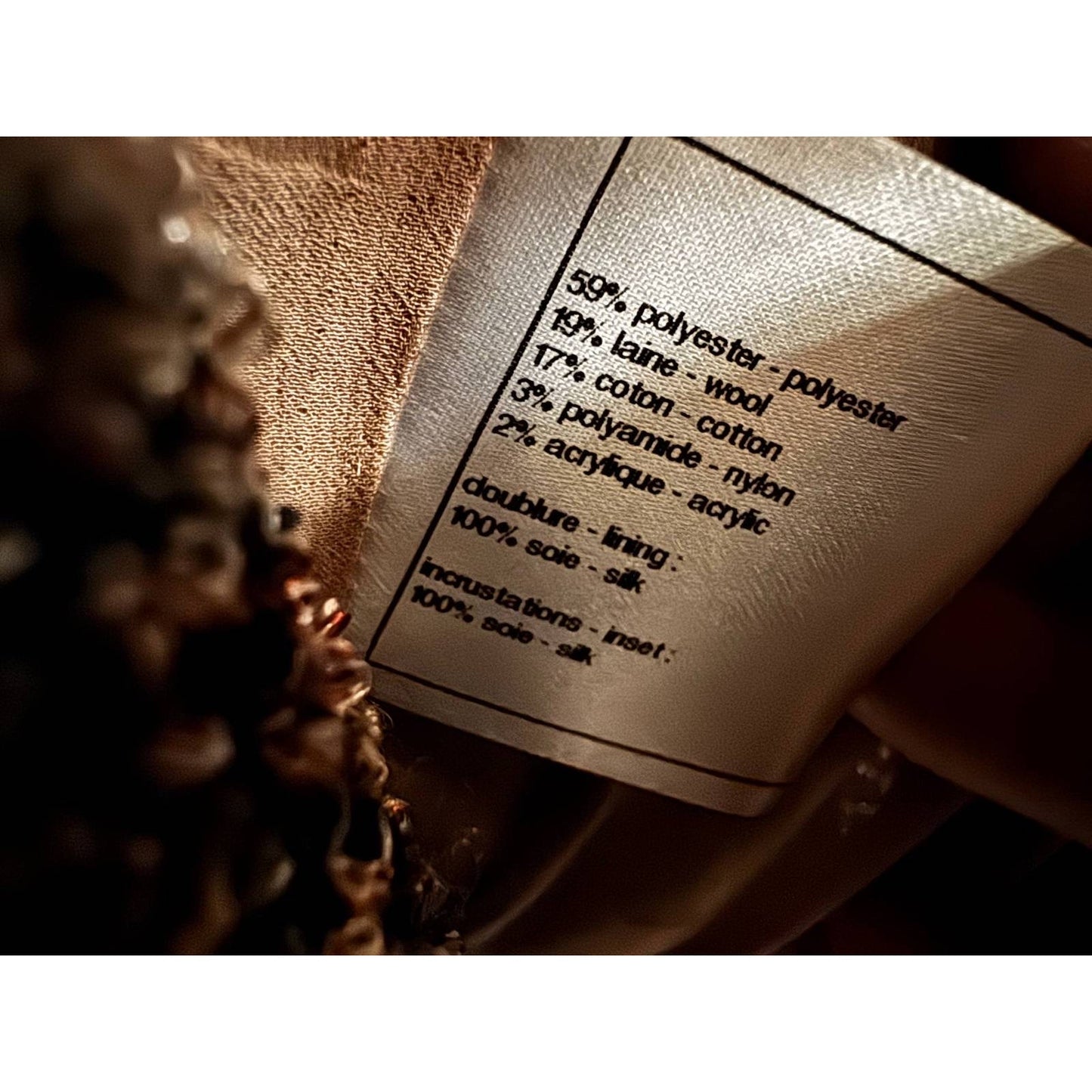 Chanel 2016 Pink Black & Silver Bouclé Wool Skirt Jacket Suit FR38 Pre-owned