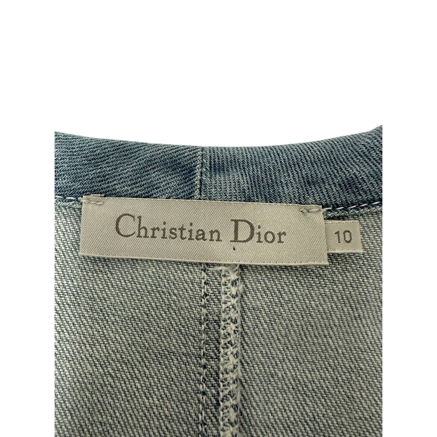 Christian Dior Girl's Double-breasted Denim Jacket Sz.10 years Pre-owned