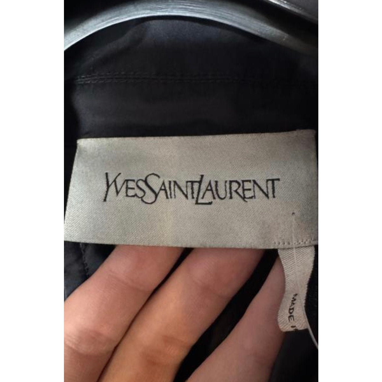 Vintage Saint Laurent Blue Trench Coat Sz.42 Pre-owned