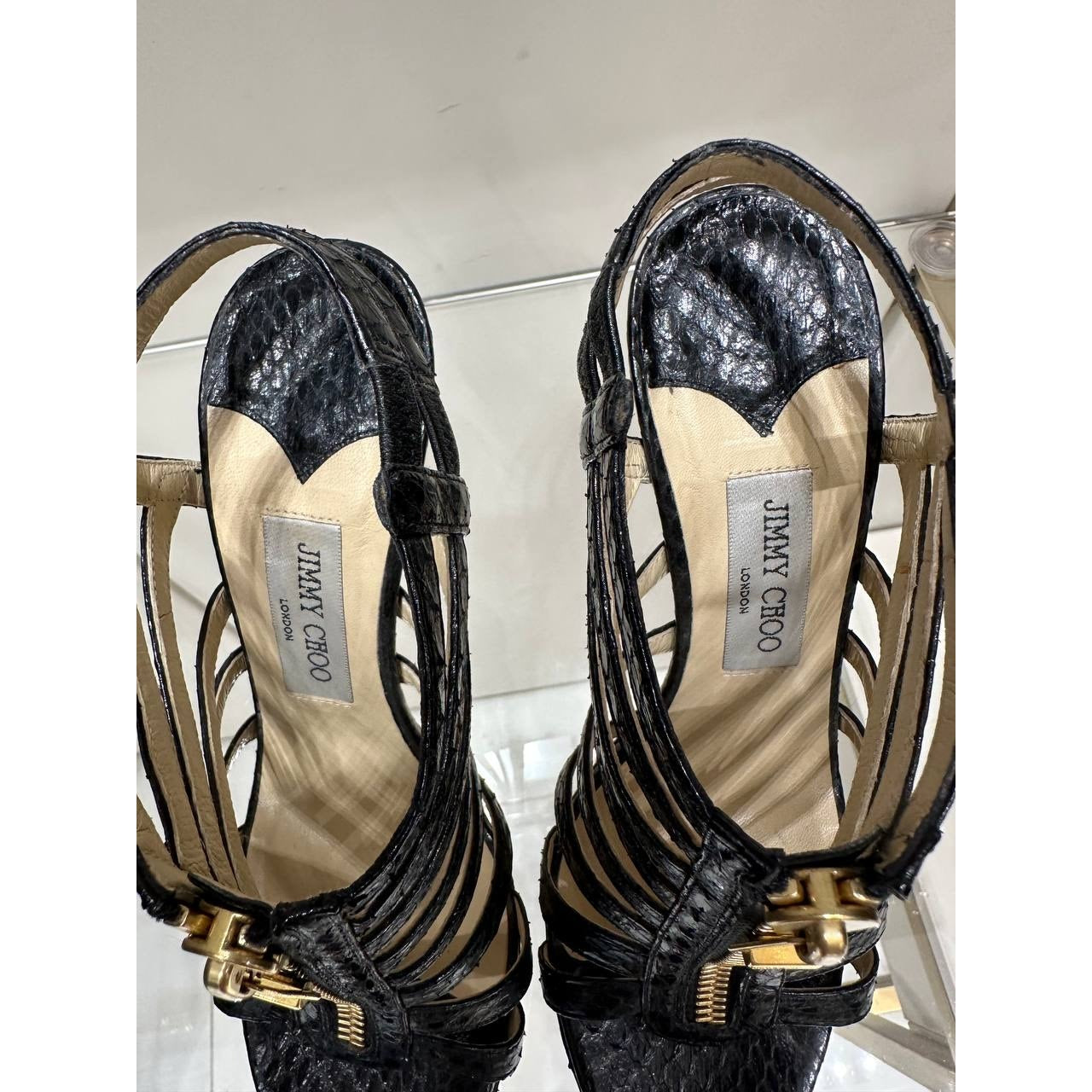 Jimmy Choo Strappy Sandals Sz.38.5 Pre-owned