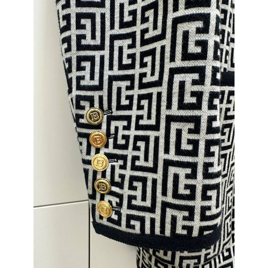 Balmain PB Labyrinth Monogram Blazer  Sz.36 Pre-owned
