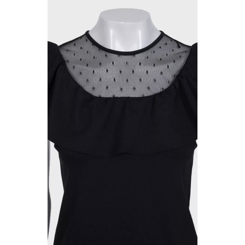 Red Valentino Black Fitted Dress Sz.XS pre-owned