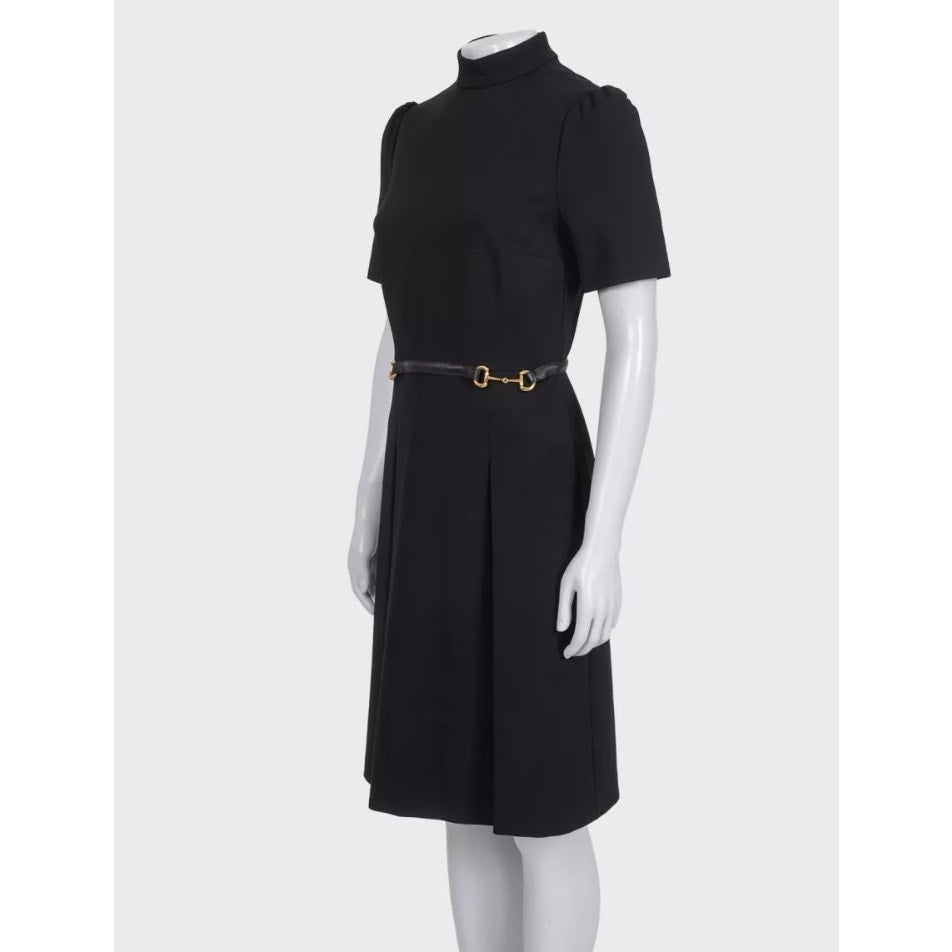 Gucci Black Fitted Dress Sz.M Pre-owned