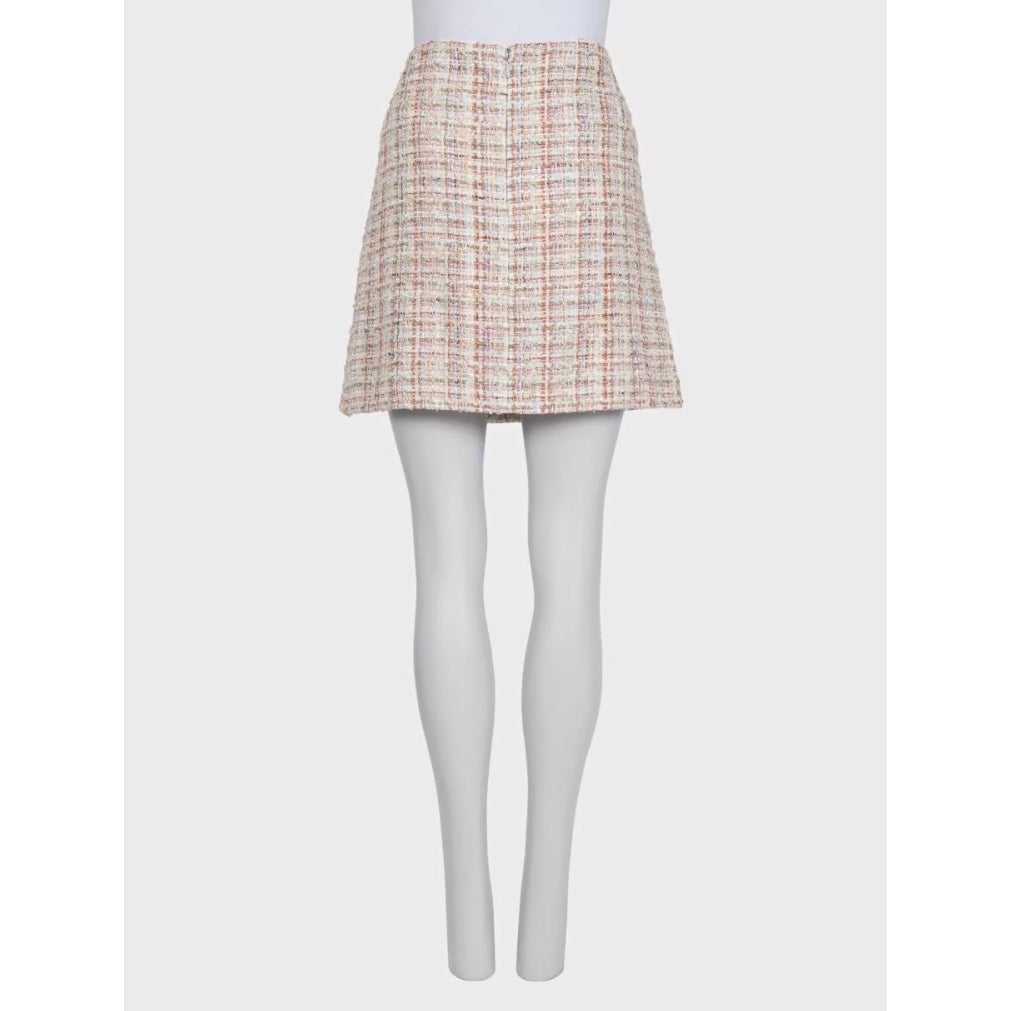 Chanel Multicolor Tweed Skirt - Silk Lined EU 40/L Pre-owned