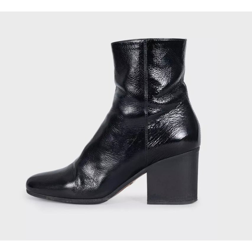 Christian Dior Black Leather Ankle Boots - EU 38 Pre-owned