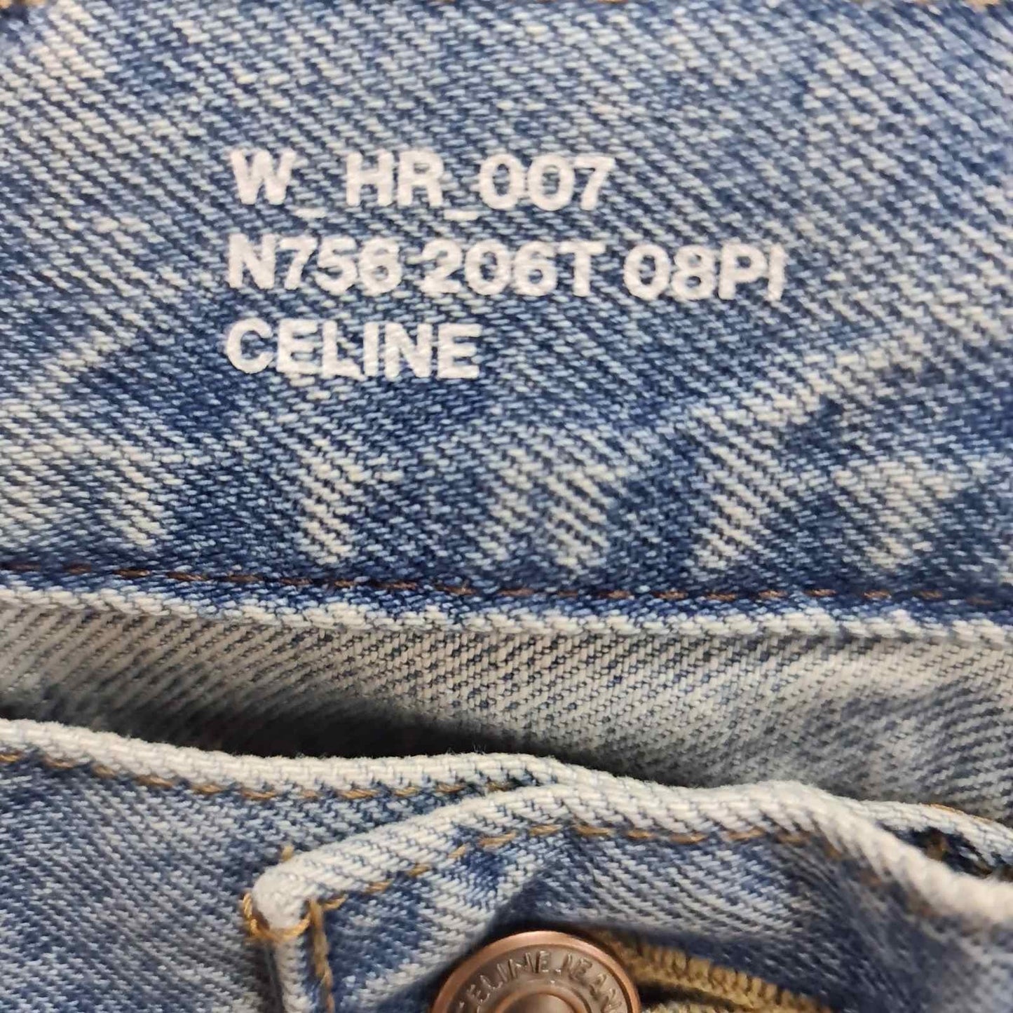 Celine Blue Wide Leg Jeans Sz.26 pre-owned