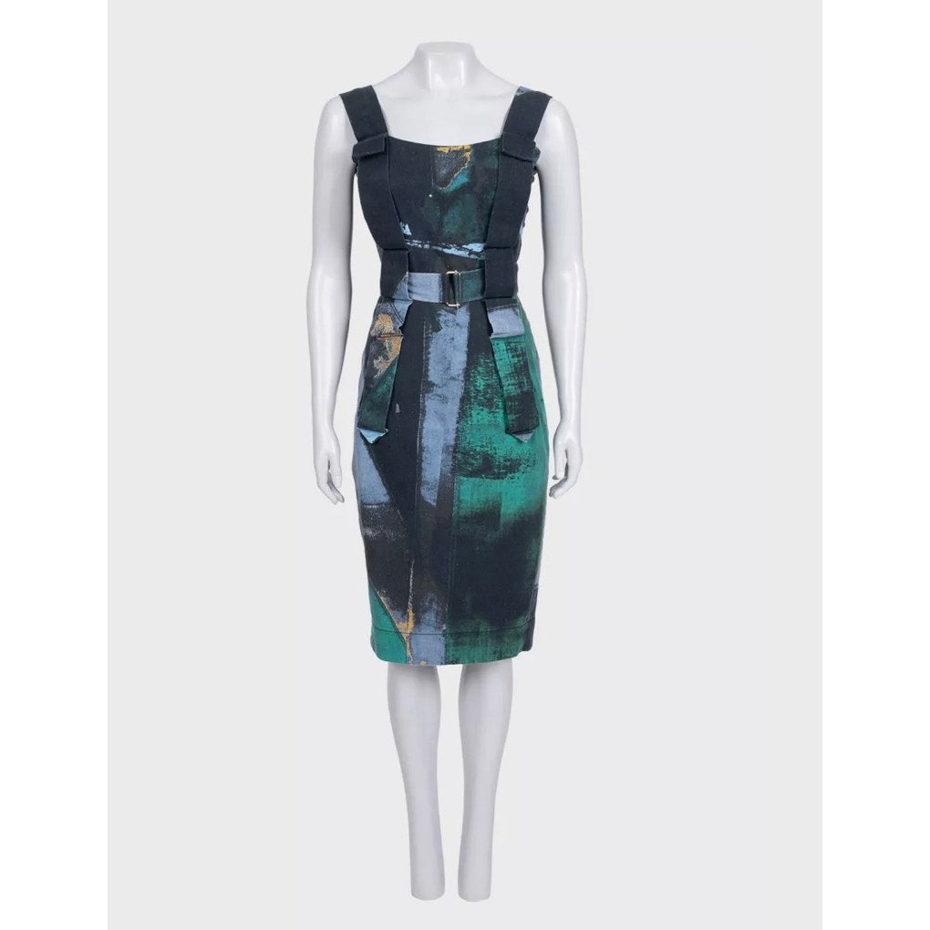 Vivienne Westwood Anglomania Fitted Green Dress  IT42 | M Pre-owned