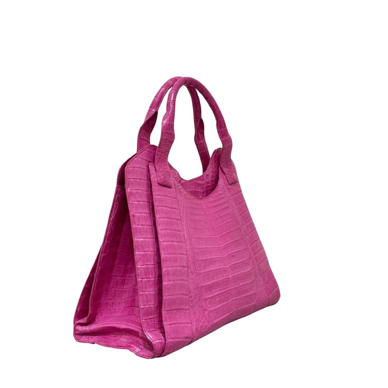 Nancy Gonzalez Pink Lambskin  Tote Pre-owned