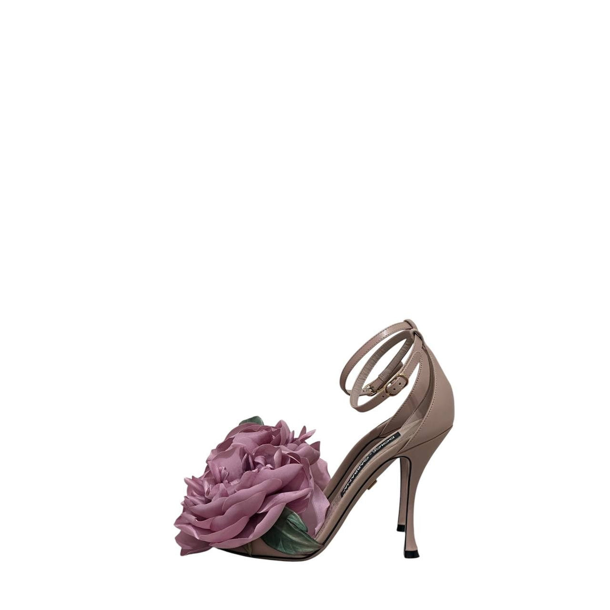 NWB Dolce & GabbanaDesirée Floral Stiletto Sandals Pink SZ.37 pre-owned