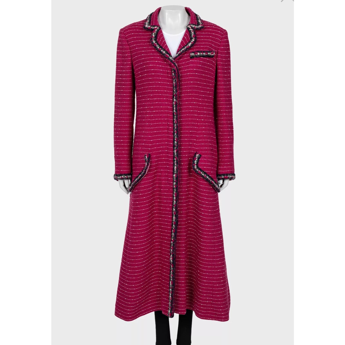 Chanel 2012 Tweed Coat Size FR44 Pre-owned