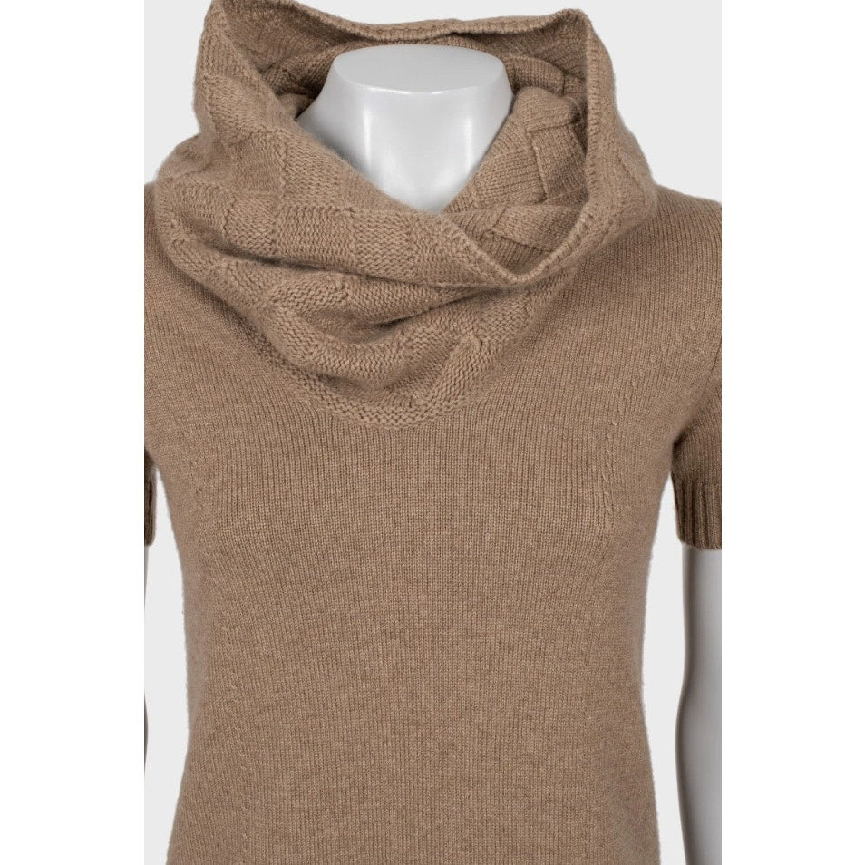 Loro Piana Brown Cashmere Turtleneck Dress - Size 38/XS Pre-owned