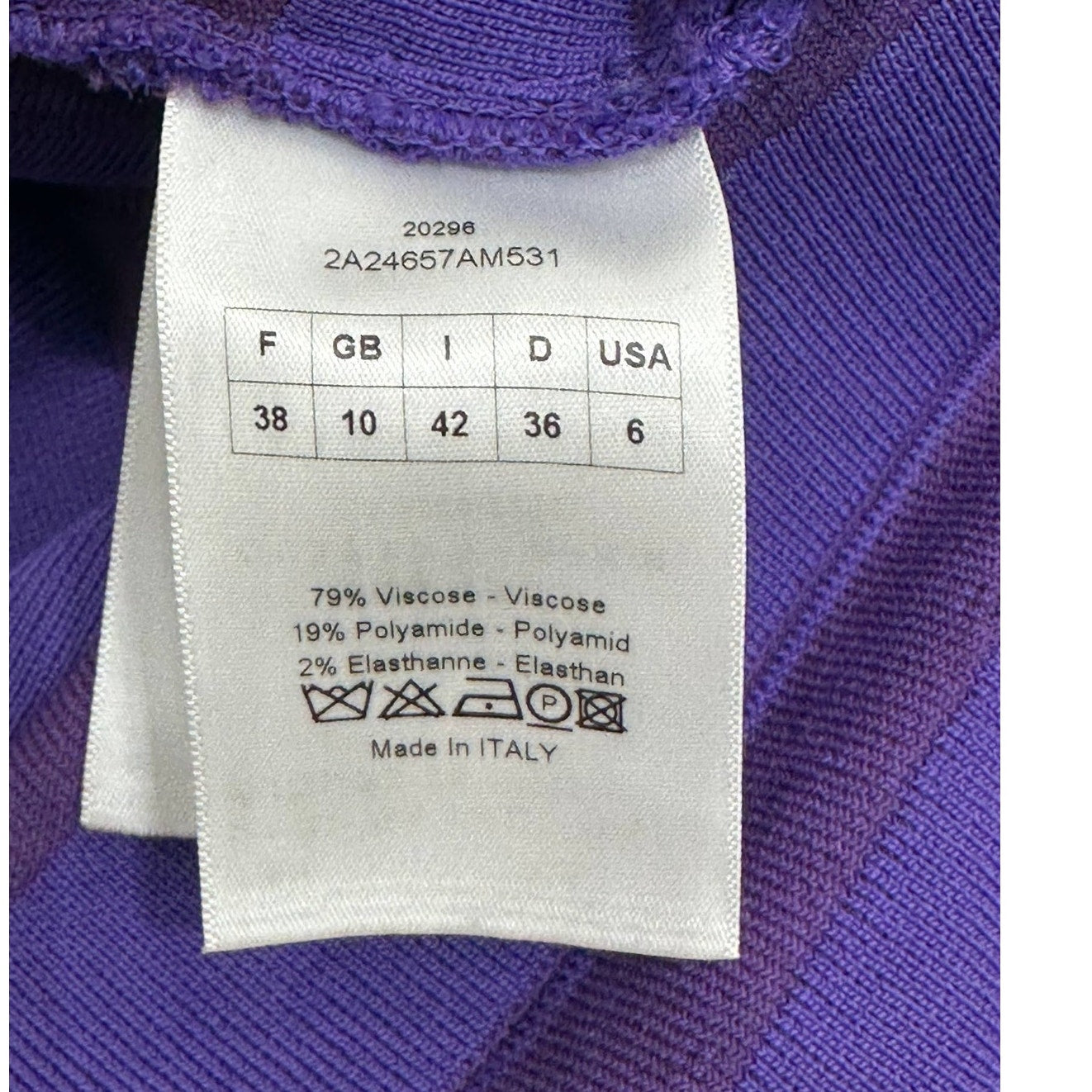 Сhristian Dior Purple Ruffle Shift Dress - Size 38 Pre-owned