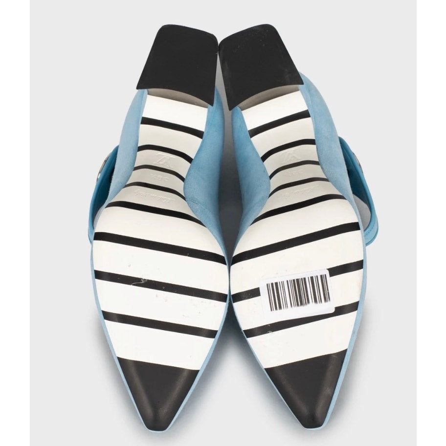 Louis Vuitton Cruise 2015 Blue Suede Royal Pumps 38.5 pre-owned