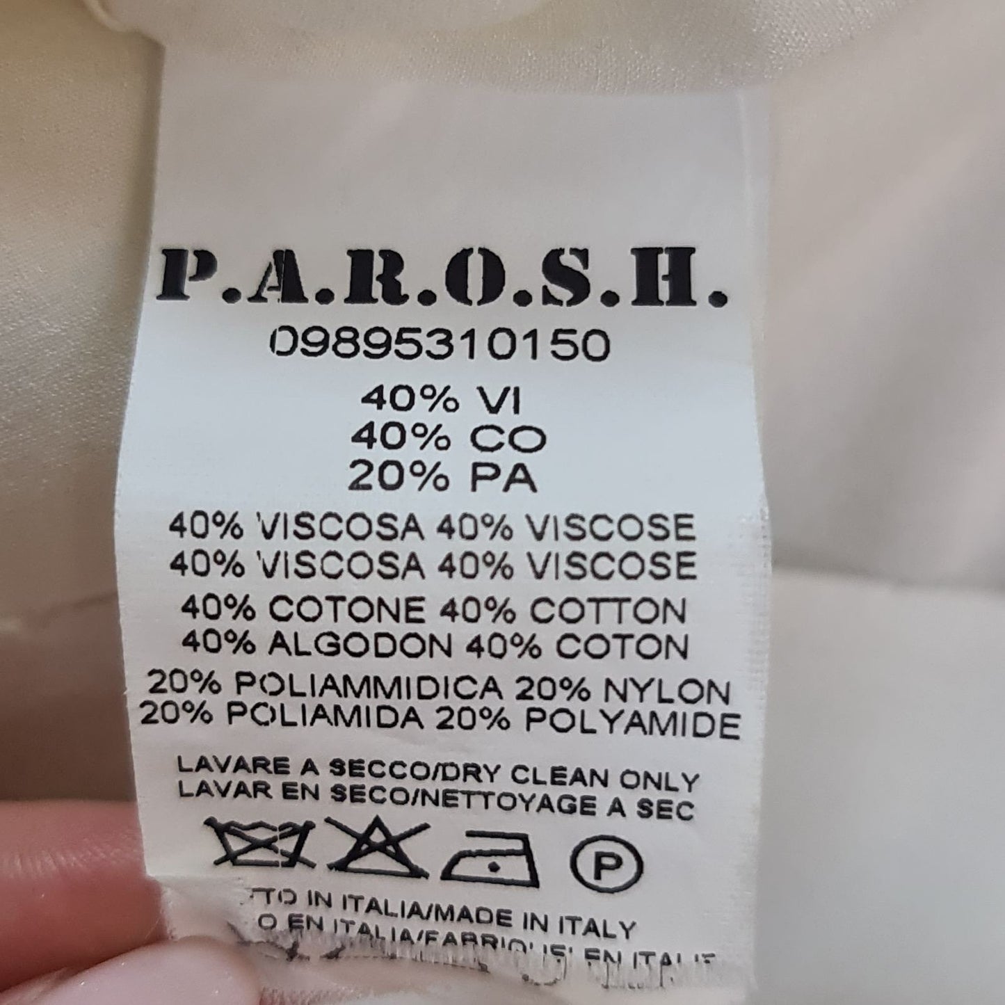 P.A.R.O.S.H. Lace Embroidered Top Sz.M Pre-owned