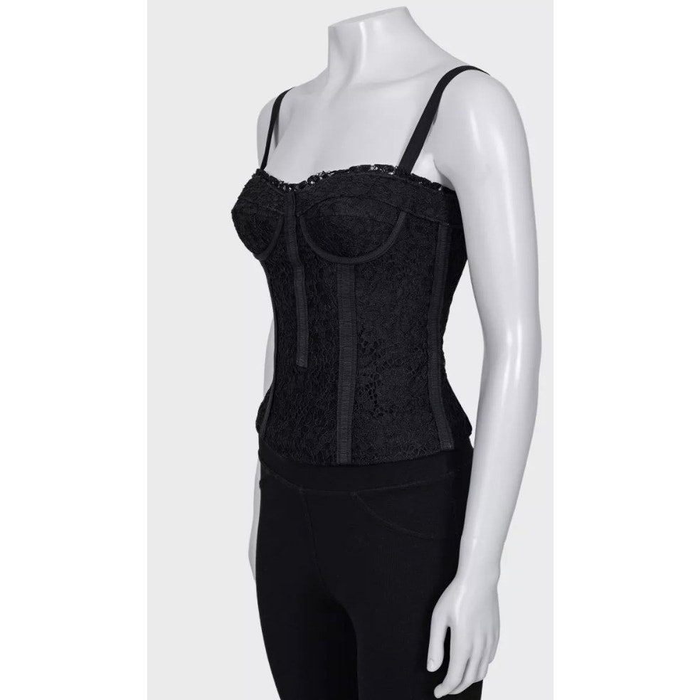 Dolce & Gabbana Black Lace Corset Top - Size XS / IT38 Pre-owned