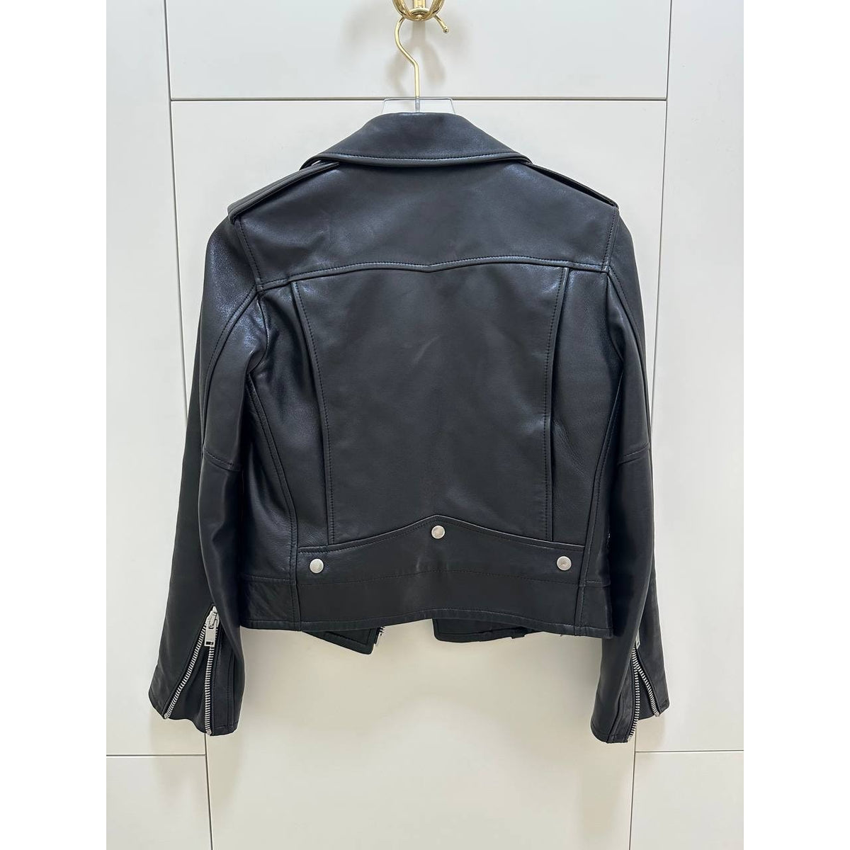 Iconic Saint Laurent L01 Classic Leather Motorcycle Jacket Sz.36 Pre-owned