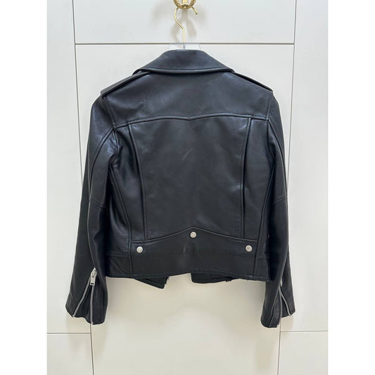 Iconic Saint Laurent L01 Classic Leather Motorcycle Jacket Sz.36 Pre-owned