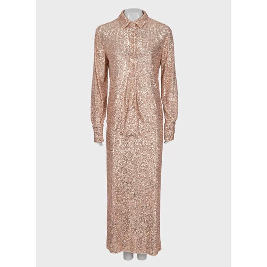 Tom Ford Pink Sequin Suit - Elegant IT40-44 Size S Pre-owned