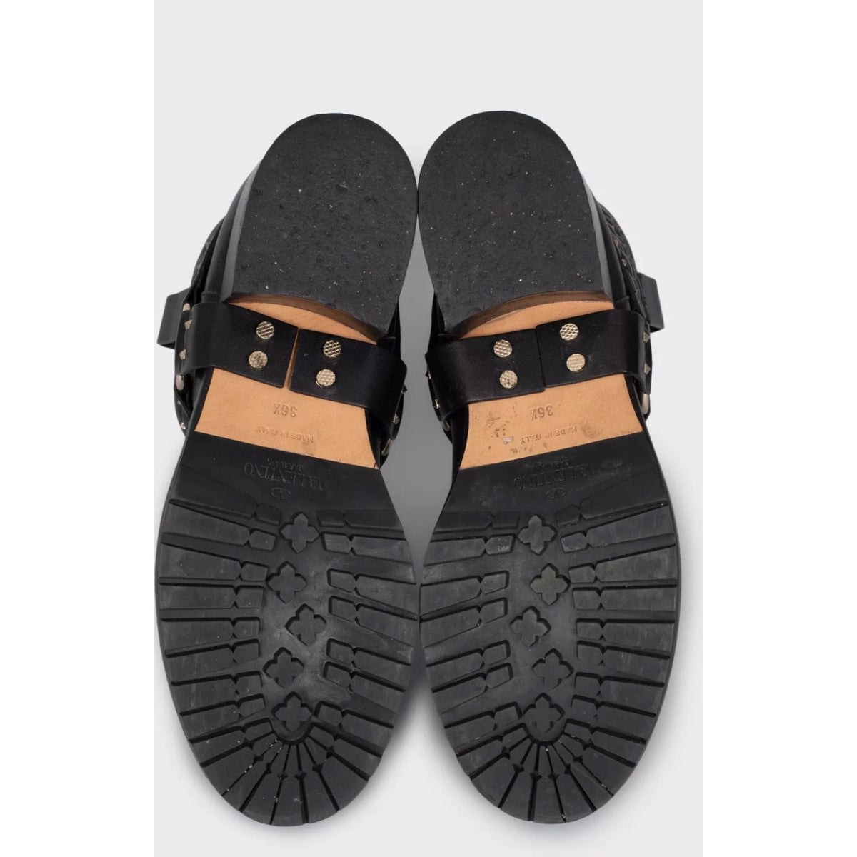 Valentino Rockstud Leather Ankle Boots - EU 36.5 Pre-owned