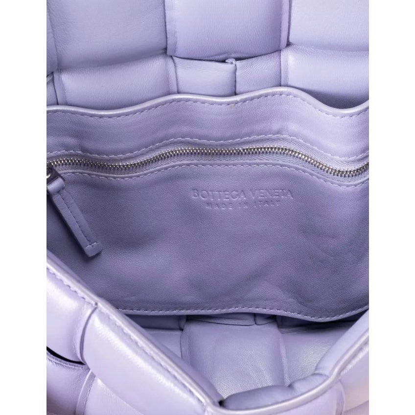 Bottega Veneta Purple Cassette Leather Shoulder Bag Pre-owned
