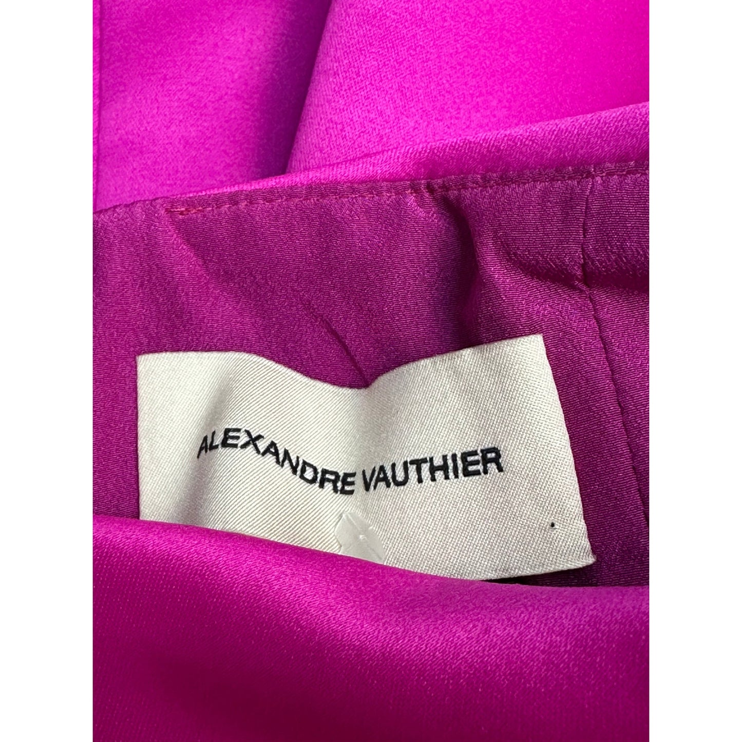 Alexandre Vauthier Satin Fuchsia Mini Skirt  Sz.38