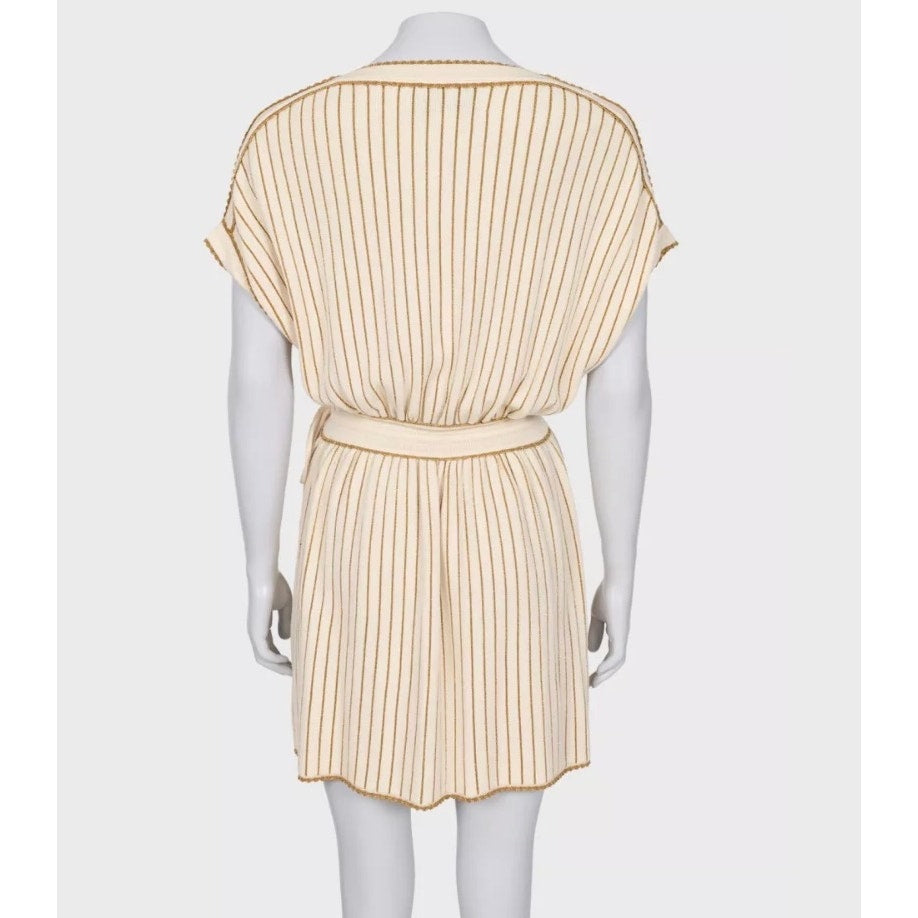 Gucci Gold Stripe Dress Size XS Pre-owned