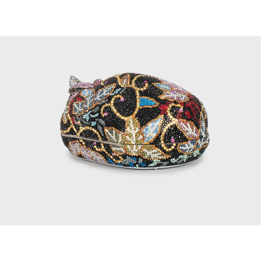 Judith Leiber Crystal Cat Minaudière Clutch Pre-owned