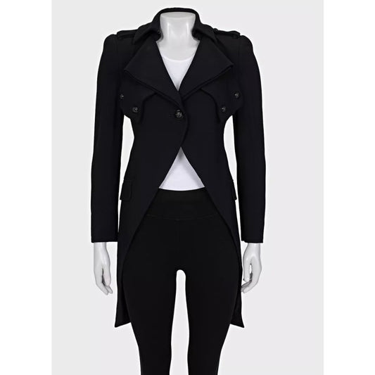 Alexander McQueen Black Tailored Jacket Voluminous Shoulders Pre-owned