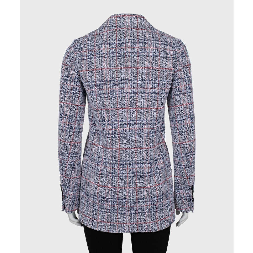 Celine Checked Blazer - Cotton Blend, Silk Lined - Size 36 Pre-owned
