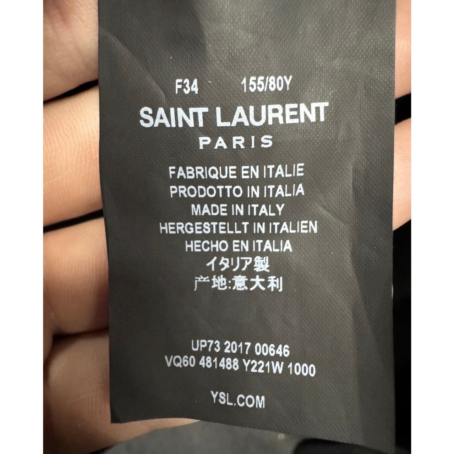 Chic Saint Laurent Black Wool Jacket - FR34/XS Pre-owned