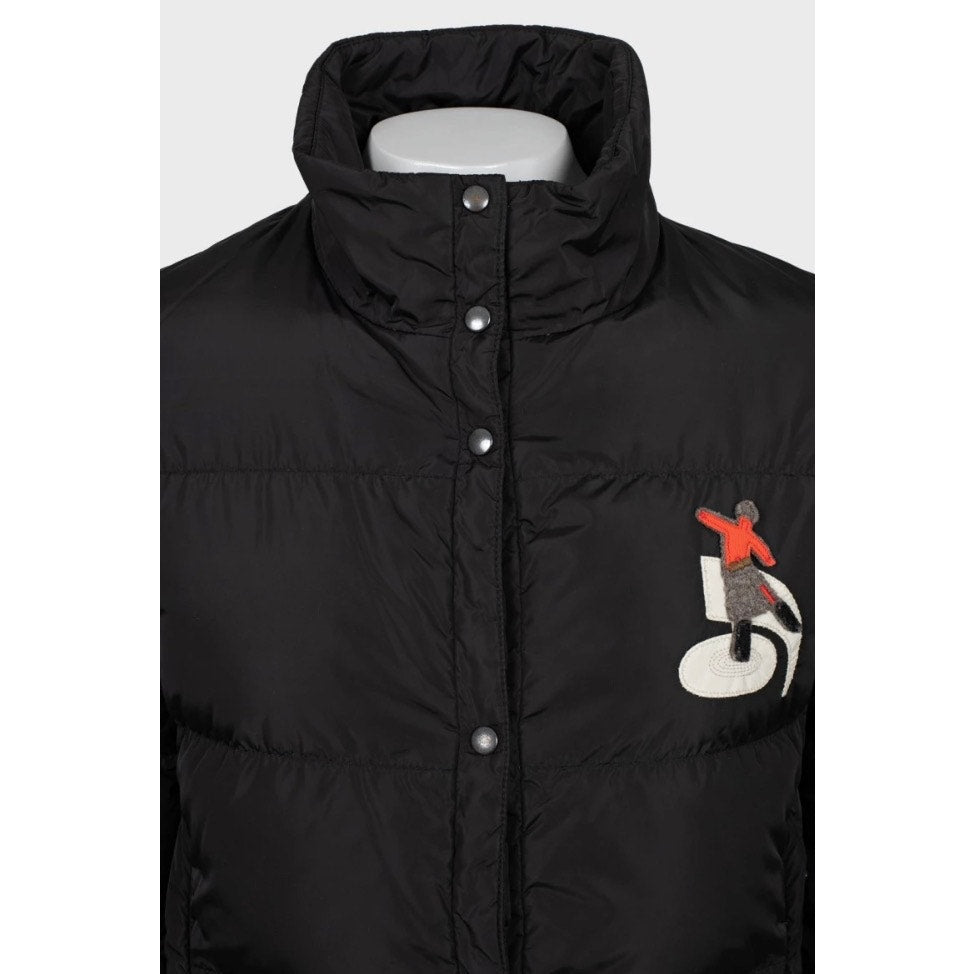 Prada Black Ski Jacket with Patches M / IT42 pre-owned