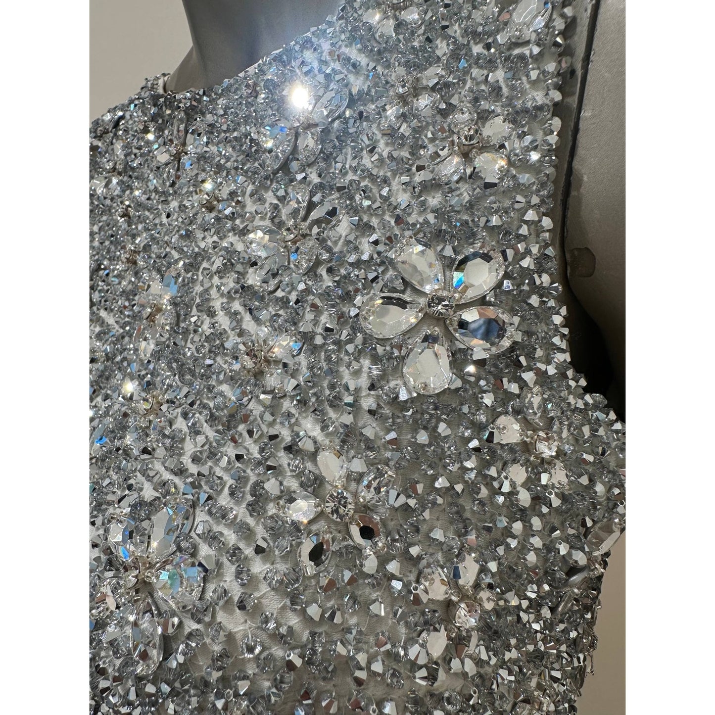 Azzaro Sequin Bow Cocktail Mini Dress S/S 2011 Sz.38 Pre-owned