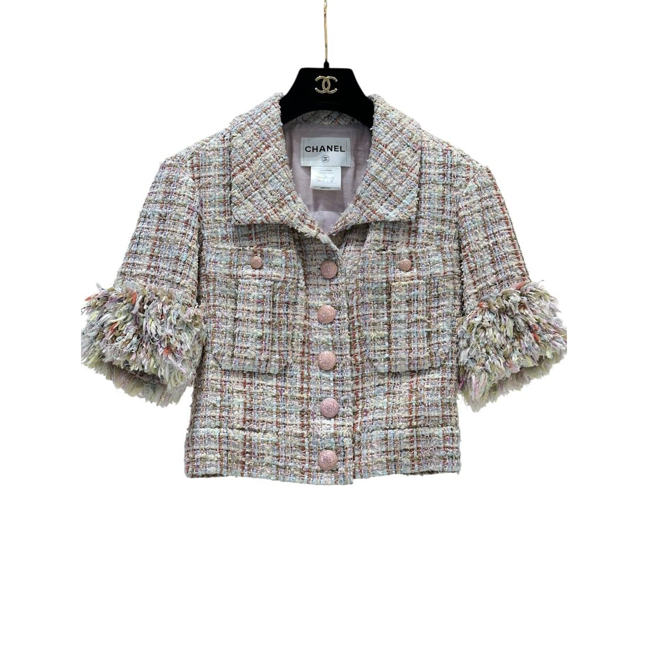 CHANEL Short Jacket Fantasy Tweed Paris Versailles sz.36 Pre-owned