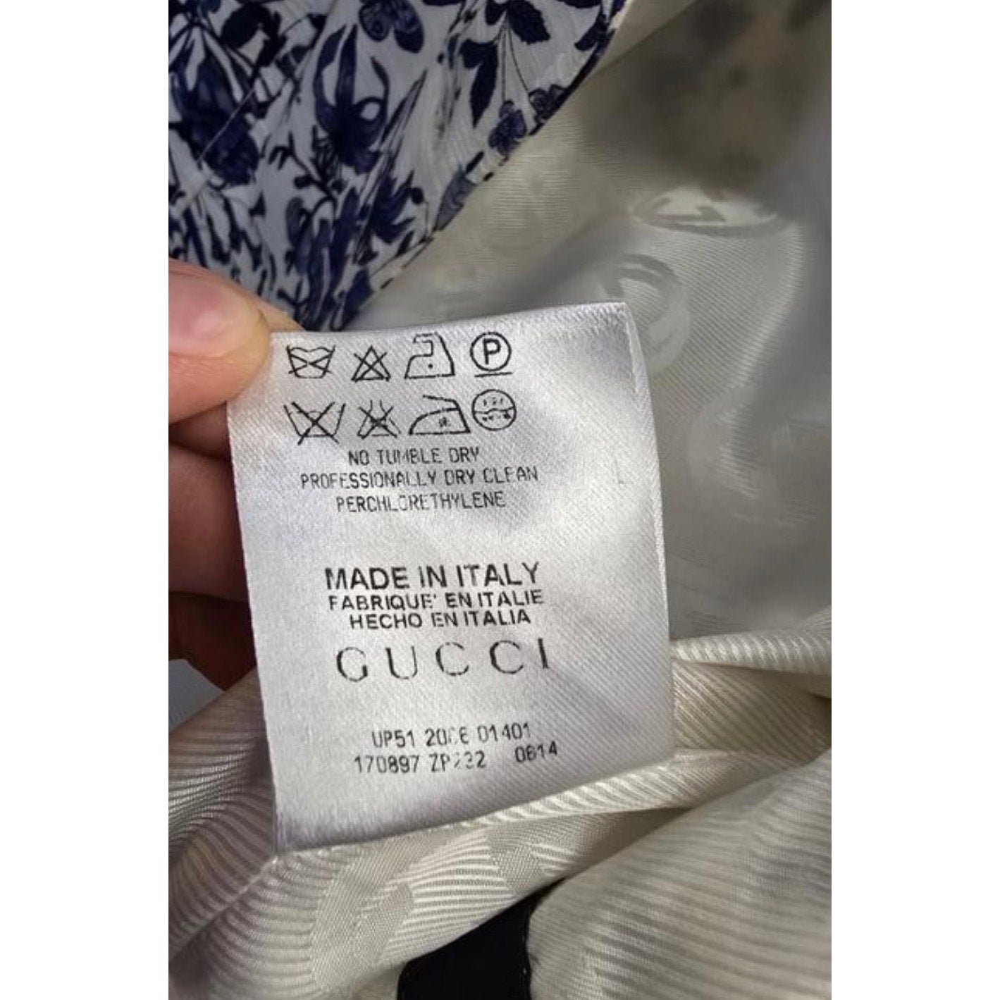 Gucci Resort 2007 White Floral Print Cotton Coat IT 38 Pre-owned
