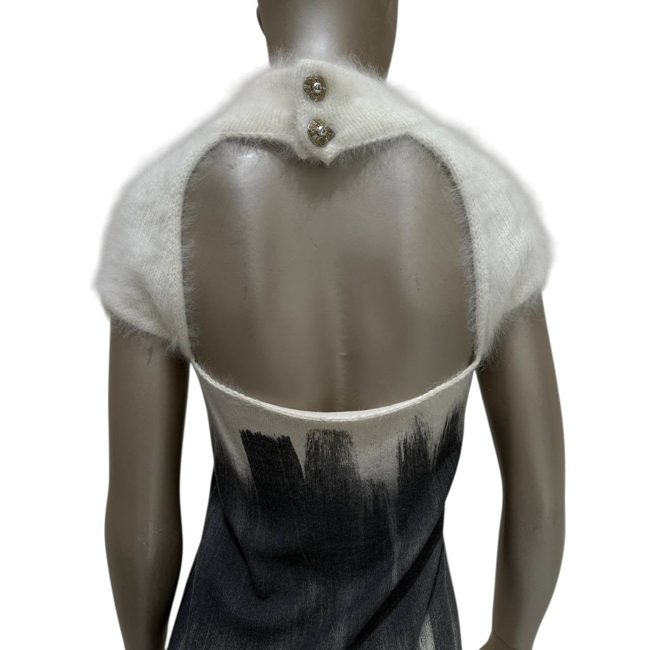 CHANEL Cashmere Angora 2010 Collection Dress Size 38 Pre-owned