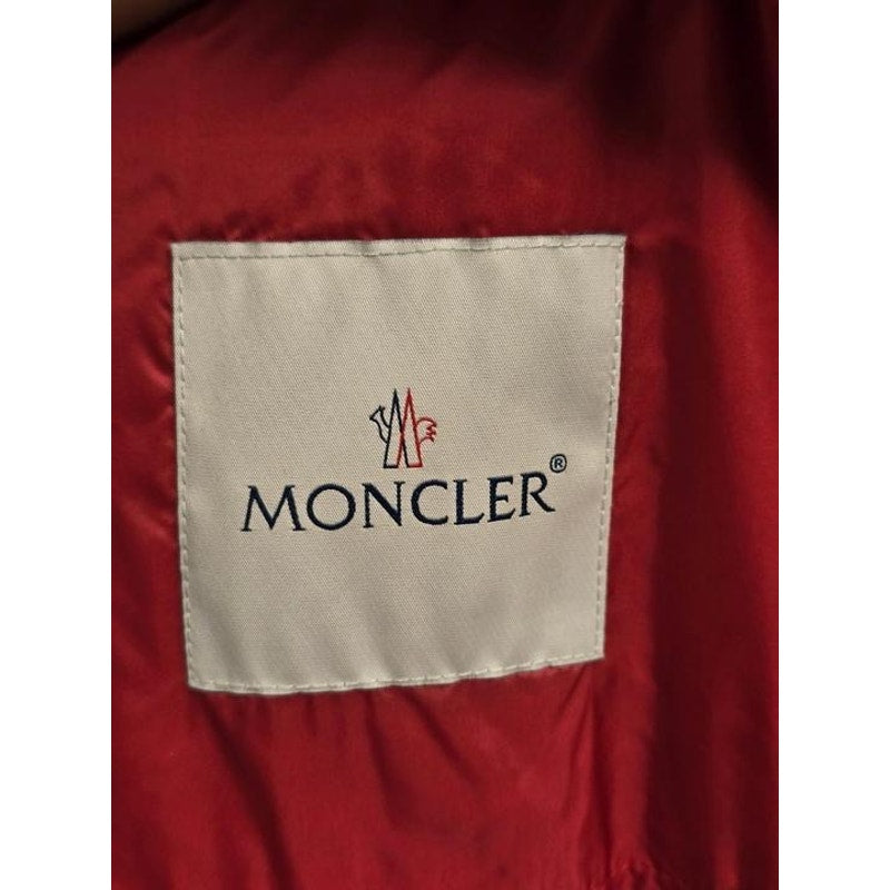 Moncler Red Quilted Down Puffer Vest Gilet - Size M Pre-owned