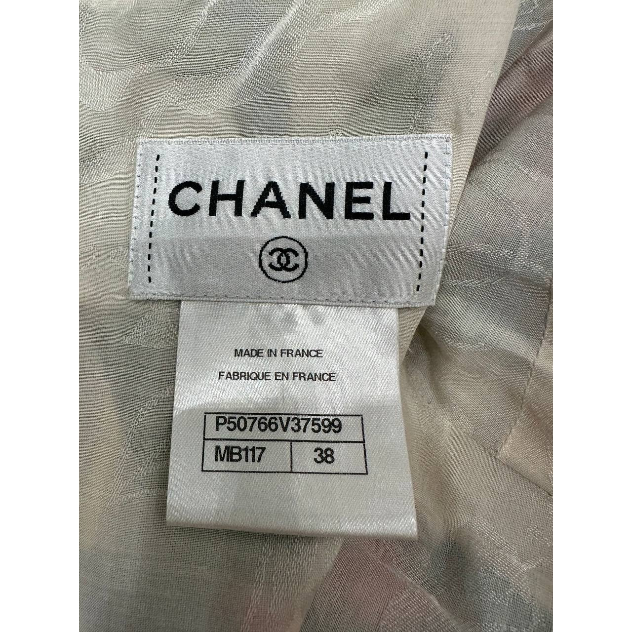 CHANEL 2015 Cruise Paris-Dubai Floral Maxi Dress Sz.38 Pre-owned