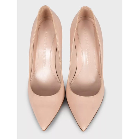 Alexander McQueen Beige Pointed Toe Stiletto Pumps EU 37 Pre-owned