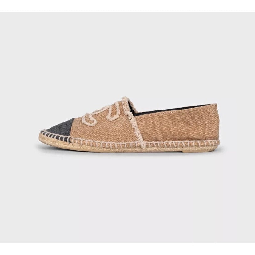 Chanel Espadrilles with Signature Logo Sz.40 Pre-owned