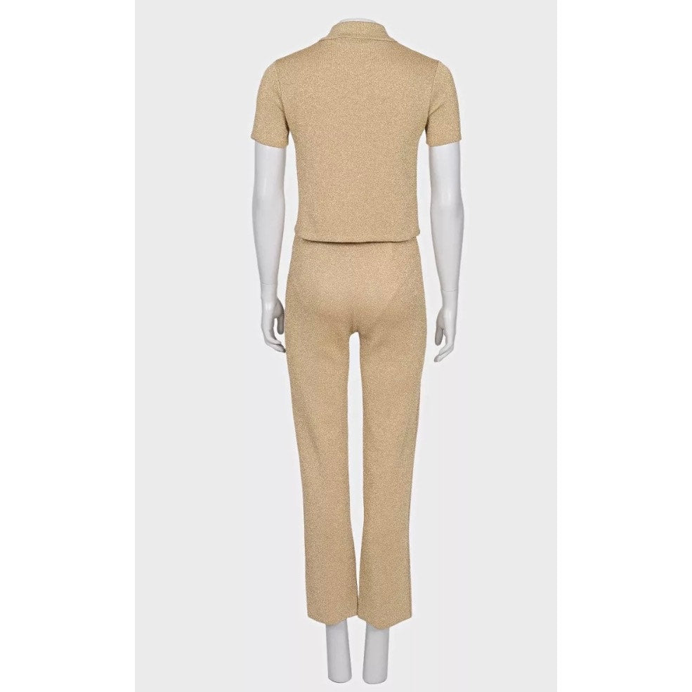 NWOT Christian Dior Gold-Tone Suit Sz.34 Pre-owned