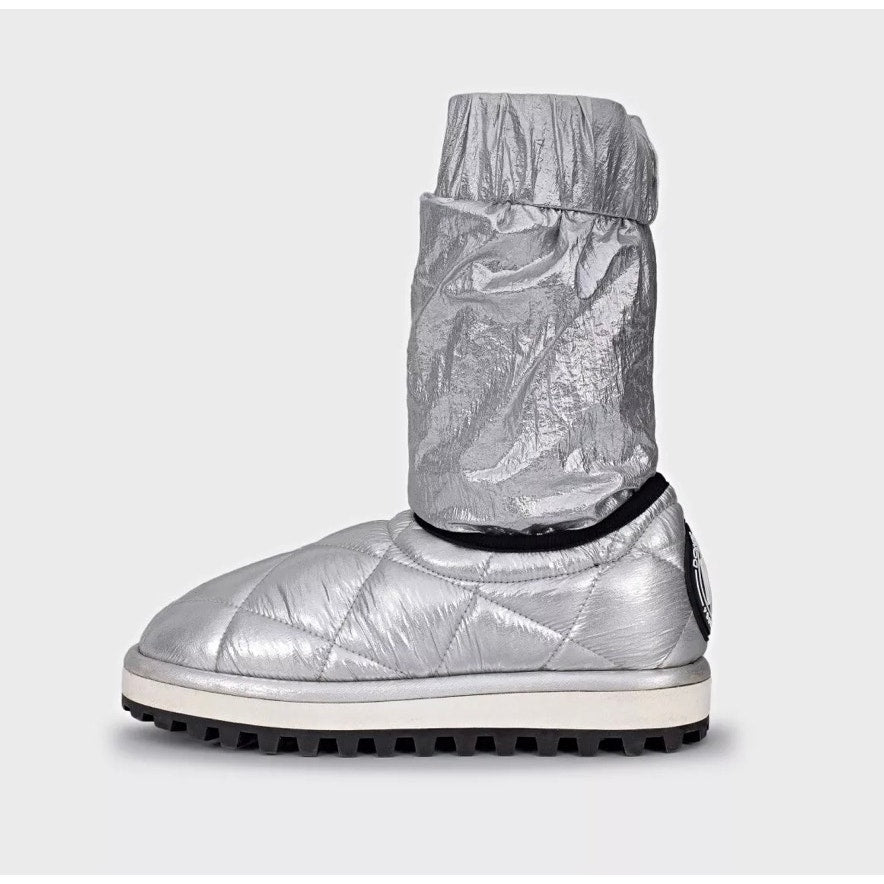 Dolce & Gabbana Silver Elastic Ankle Boots - Size 39 Pre-owned