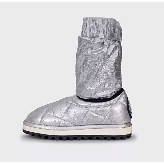 Dolce & Gabbana Silver Elastic Ankle Boots - Size 39 Pre-owned